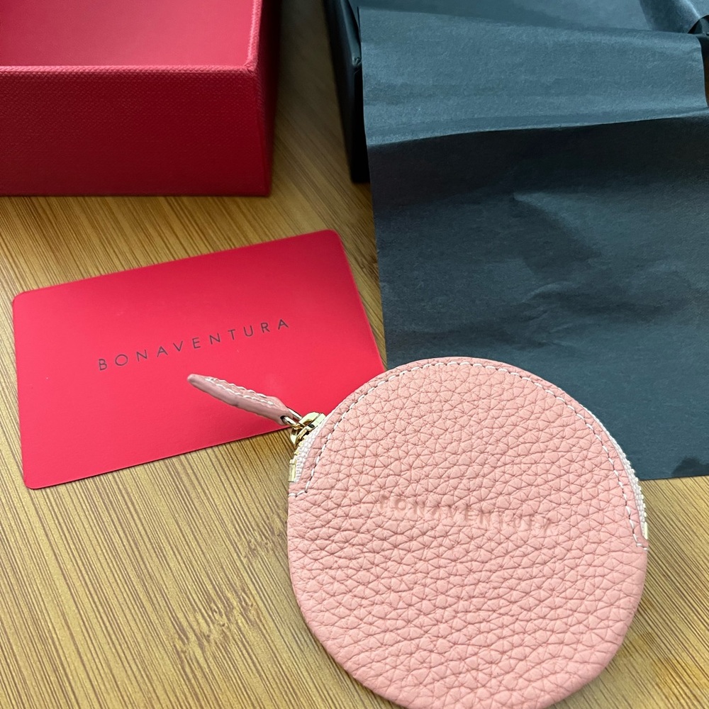 Bonaventura Pink Leather Coin Purse